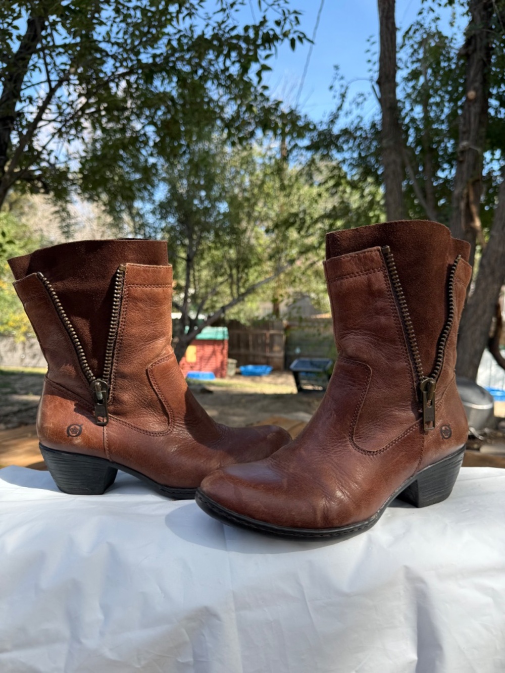Børn Mila Leather Ankle Boots - Picture 4 of 11